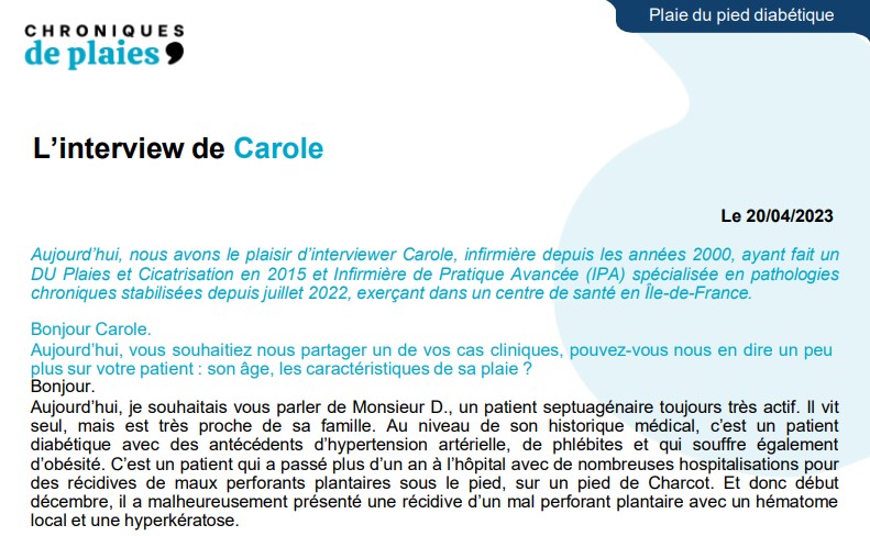 extrait de l'interview de Carole IPA