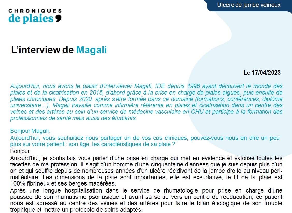 extrait de l'interview de Magali