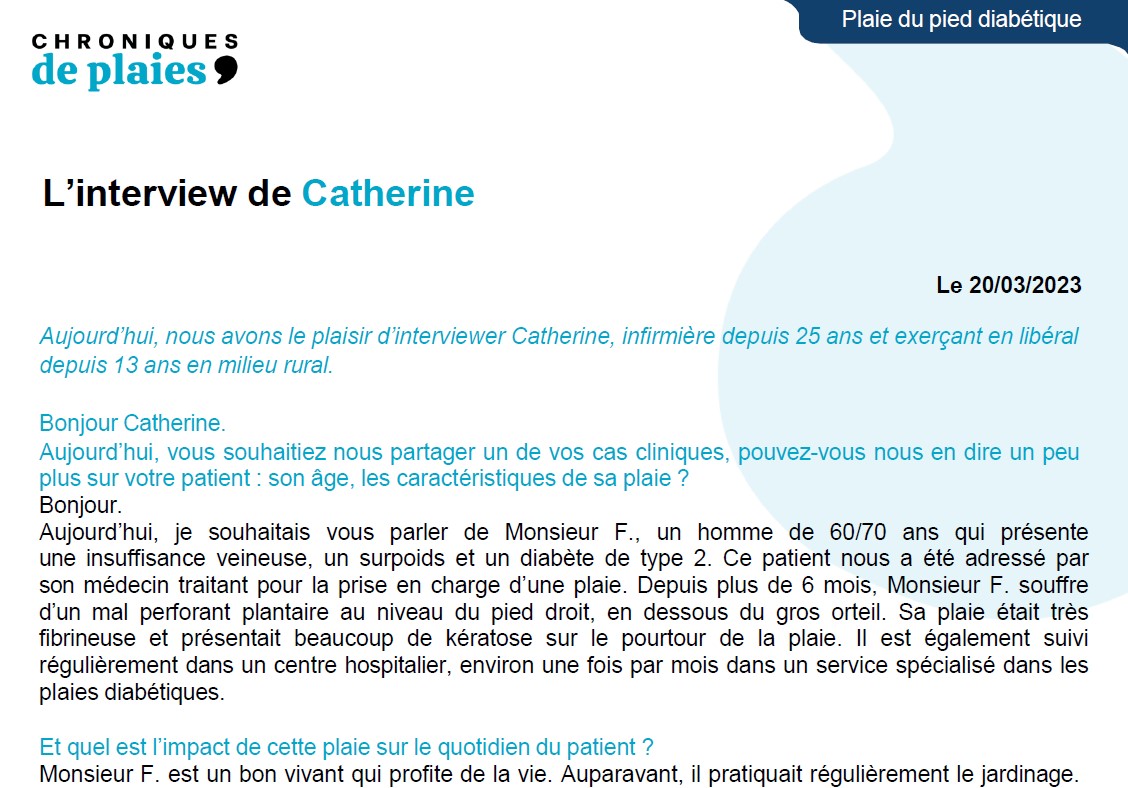 extrait de l'interview de Catherine D