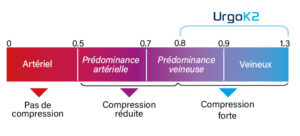 graphique de classification de l'Indice de Pression Systolique