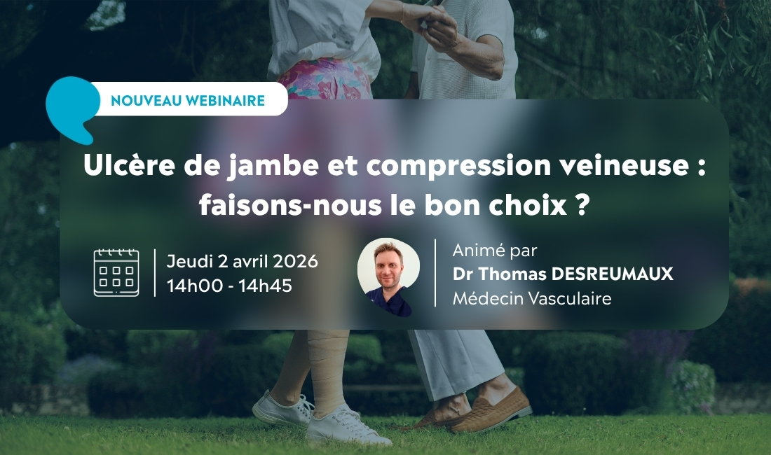 Invitation webinaire compression veineuse le 2 avril à 14H00