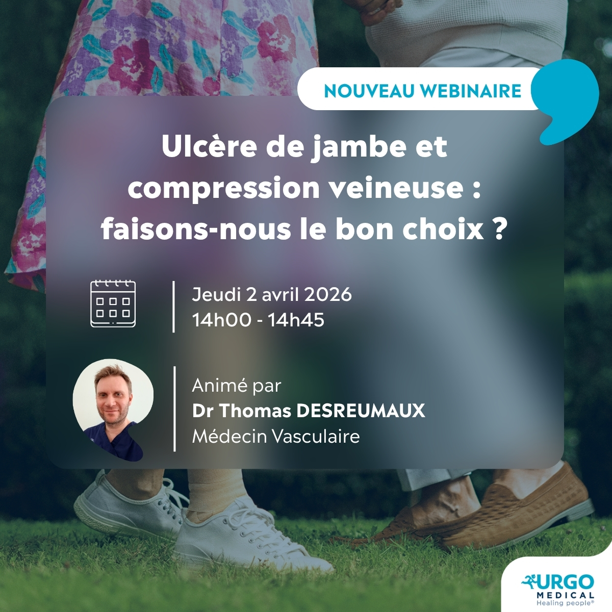 Invitation webinaire compression veineuse le 2 avril à 14H00