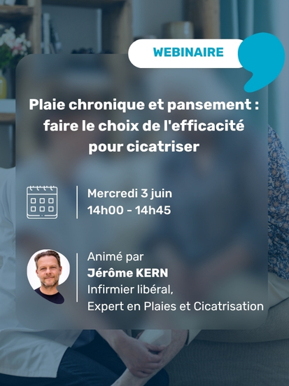 pop-up inscription à un webinaire sur les plaies chroniques