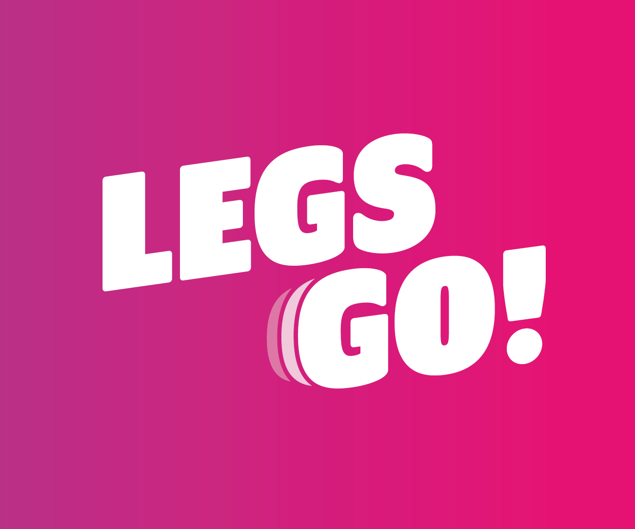 Logo LEGS GO fond rose