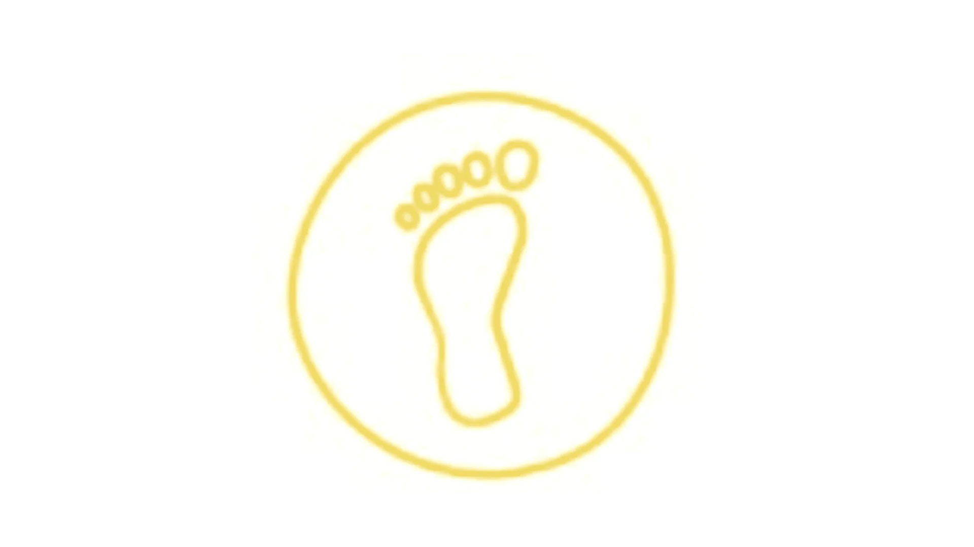 logo plate de pied jaune