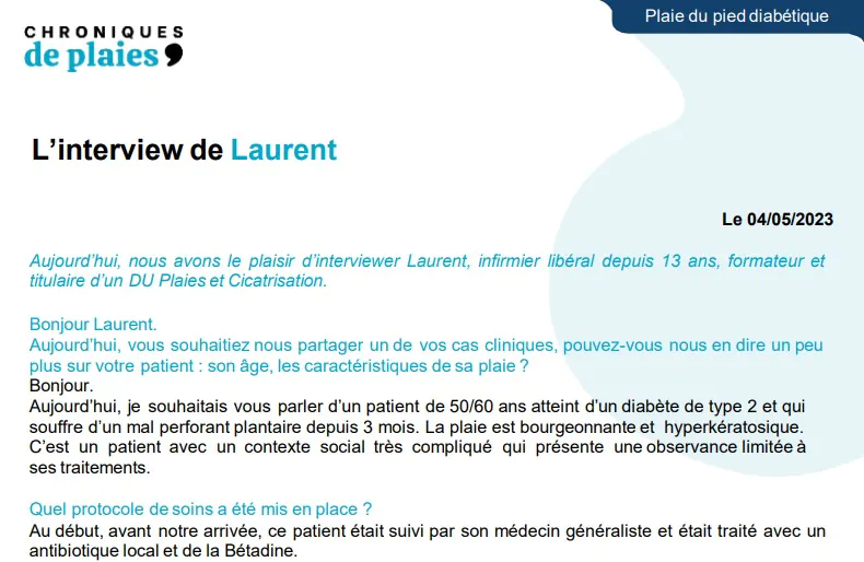 Extrait d'interview de Laurent