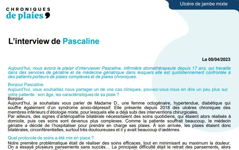 extrait de l'interview de Pascaline