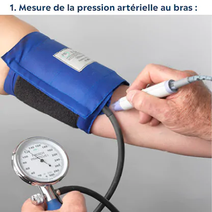 mesure de la pression artérielle au bras